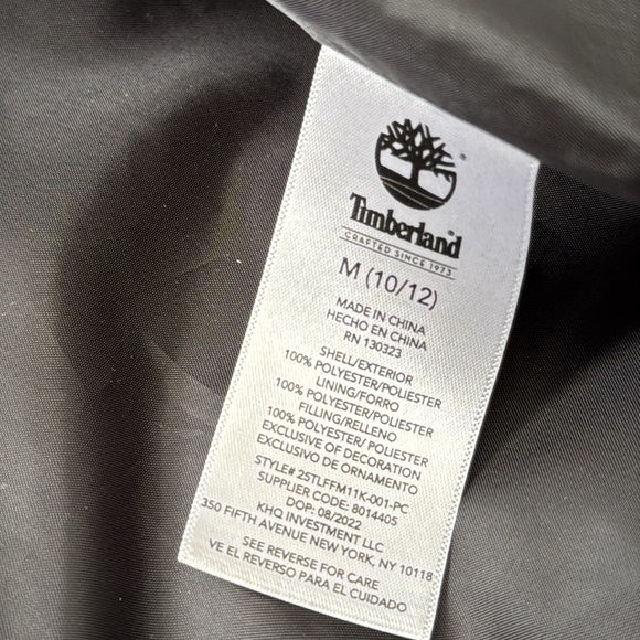 TIMBERLAND Boys Spring/Fall Jacket Sweatshirt Size M (10/12) - Picture 8 of 9